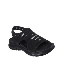 Sandalias Skechers Flex Appeal Boldest Mujer Negro