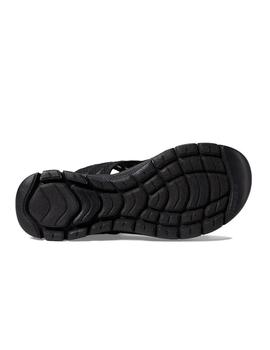 Sandalias Skechers Flex Appeal Boldest Mujer Negro