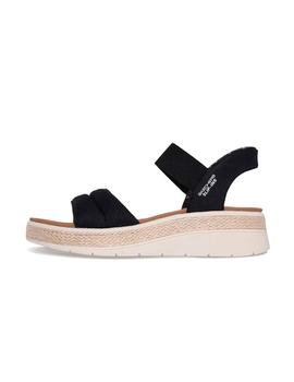 Sandalias Skechers Bobs Sun Ray Mujer Negro