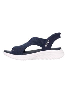 Sandalias Skechers Ultra Flex Mujer Navy