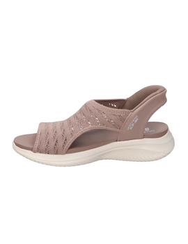 Sandalias Skechers Ultra Flex Mujer Moca