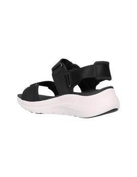 Sandalias Skechers Arch Fit Mujer Negro