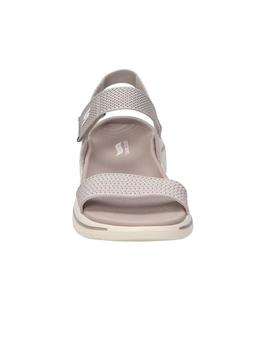 Sandalias Skechers Go Walk Arch Fit Mujer Taupe