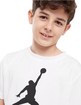 Camiseta JordanJumpman Niño  Blanca