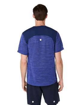 Camiseta Asics Road SS Hombre Azul