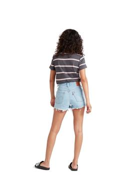 Pantalón Corto Levis 501 Mujer Azul