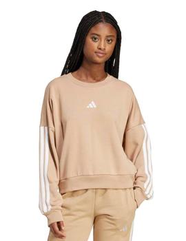 Sudadera Adidas  French Terry Mujer Beige