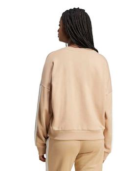 Sudadera Adidas  French Terry Mujer Beige