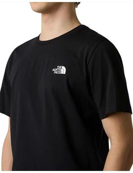 Camiseta North Face Logo Vertical Hombre Negro