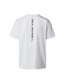 Camiseta North Face Logo Vertical Hombre Blanco