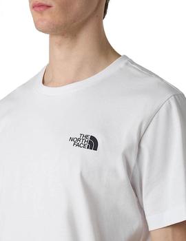 Camiseta North Face Logo Vertical Hombre Blanco