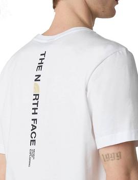 Camiseta North Face Logo Vertical Hombre Blanco