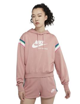 Sudadera Con Capucha Nike Sportswear Heritage Mujer Rosa