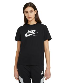 Camiseta Nike Sportswear Heritage Mujer Negro