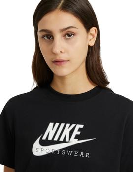 Camiseta Nike Sportswear Heritage Mujer Negro