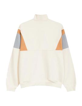 Sudadera Kaotiko Crew Arthur Bone Hombre Beige