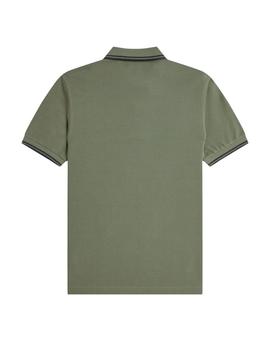 Polo Fred Perry Twin Tipped Hombre Verde