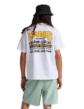 Camiseta Vans Shop Front Hombre BLanco