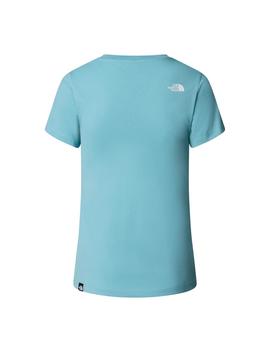 Camiseta North Face Simple Dome Slim Mujer Celeste