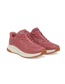 Zapatillas Skechers Bobs Squad Staple Look Mujer Rosa