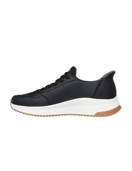 Zapatillas Skechers Slip ins:BOBS Sport Squad 4 Hombre Negro