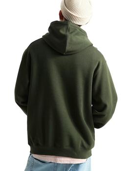 Sudadera Vans Left Chest II Loose Parisian Hombre Verde