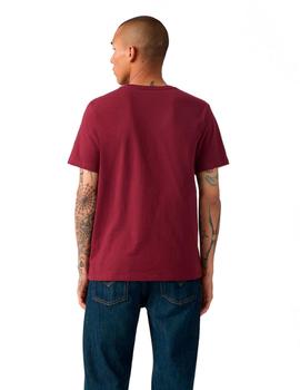 Camiseta Levis Red Original Hombre Granate