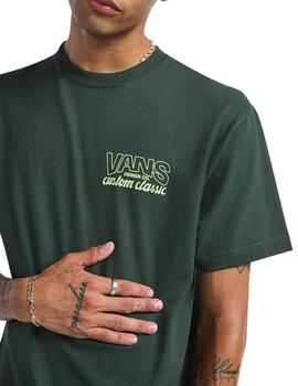 Camiseta Vans Shop Front Hombre Verde
