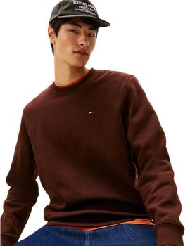 Sudadera Tommy Hilfiger Regular Flag Hombre Marrón