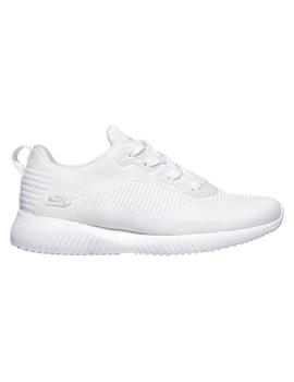 Zapatillas Skechers Bobs Squad-Tough Talk Mujer Blanco