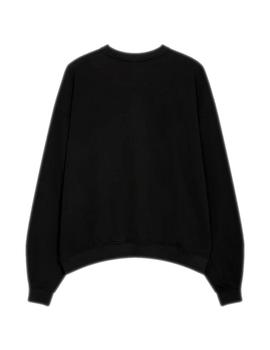 Sudadera Kaotiko Washed Dachshund Hombre Negro