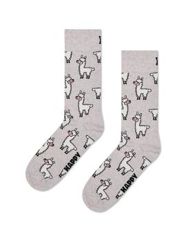 Calcetines Happy Socks LLama Unisex Gris