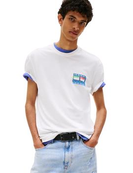 Camiseta Tommy Hilfiger Regular Hombre Blanca