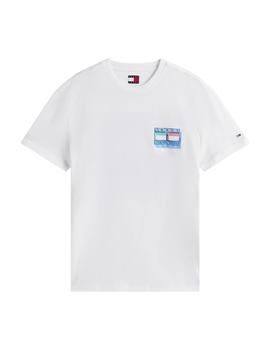 Camiseta Tommy Hilfiger Regular Hombre Blanca