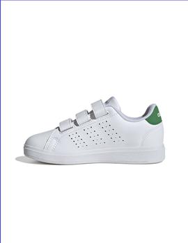 Zapatillas Adidas Advantage Base 2.0 Velcro Niño Blanco