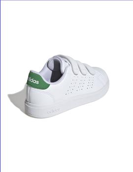 Zapatillas Adidas Advantage Base 2.0 Velcro Niño Blanco