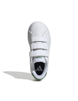 Zapatillas Adidas Advantage Base 2.0 Velcro Niño Blanco