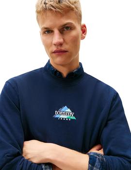 Sudadera Tommy  Hilfiger Tjm Reg Dna Play Hombre Marino