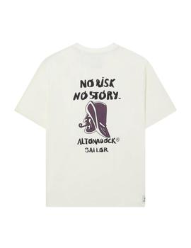 Camiseta Altonadock No Risk No Story Hombre Crudo