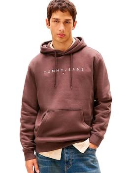 Sudadera Tommy Hilfiger Regular Hombre Granate