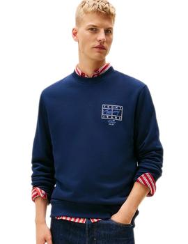 Sudadera Tommy Hilfiger Regular Entry Hombre Azul