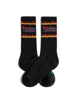 Calcetines Jimmy Lion Athletic Fire Unisex Negro