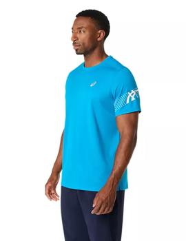 Camiseta Asics Icon Hombre Azul