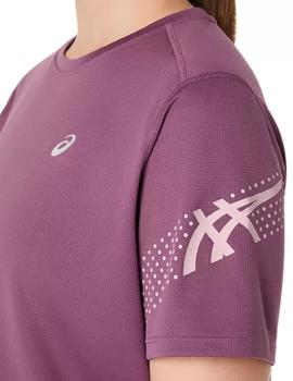 Camiseta Asics Icon  Mujer Púrpura