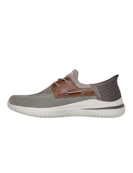 Zapatillas Skechers Delson Hombre Gris