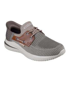 Zapatillas Skechers Delson Hombre Gris