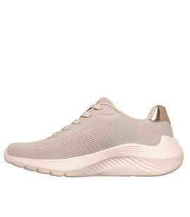 Zapatillas Skechers Bobs Squad Mujer Taupe