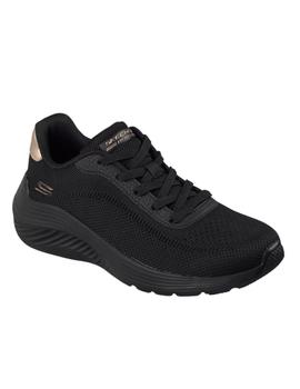 Zapatillas Skechers Bobs Squad Mujer Negro