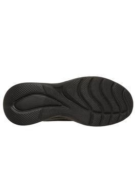 Zapatillas Skechers Bobs Squad Mujer Negro