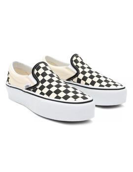 Zapatillas Vans Classic Slip-On CheckBoard plafform mujer